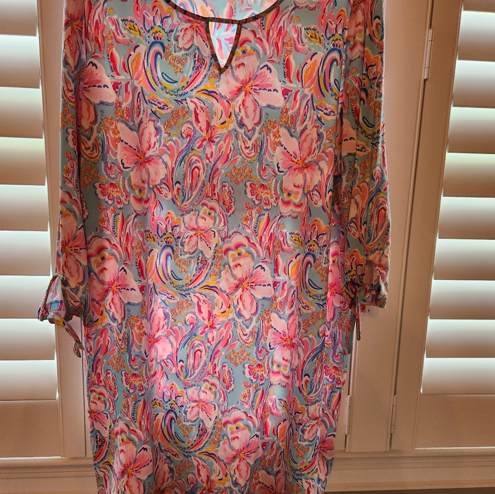 Floral Paisley Beach Coverup